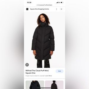 Wilfred Jacket - Cloud Puff Mid in Black.